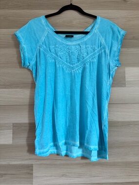 Juli Embroidered Cotton T-Shirt Size L/G